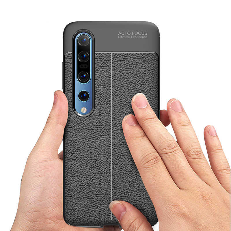 Xiaomi Mi 10 Kılıf Zore Niss Silikon Kapak Siyah