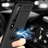 Xiaomi Mi 10 Kılıf Zore Ravel Silikon Kapak Siyah-Mavi