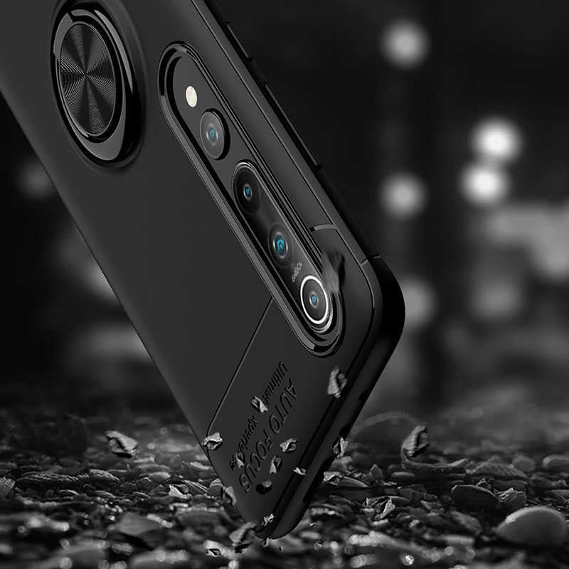 Xiaomi Mi 10 Kılıf Zore Ravel Silikon Kapak Kırmızı