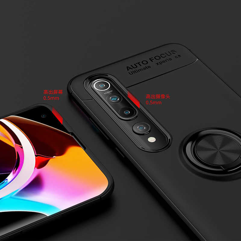 Xiaomi Mi 10 Kılıf Zore Ravel Silikon Kapak Kırmızı