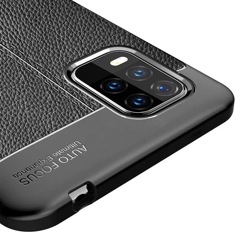 Xiaomi Mi 10 Lite Kılıf Zore Niss Silikon Kapak Siyah