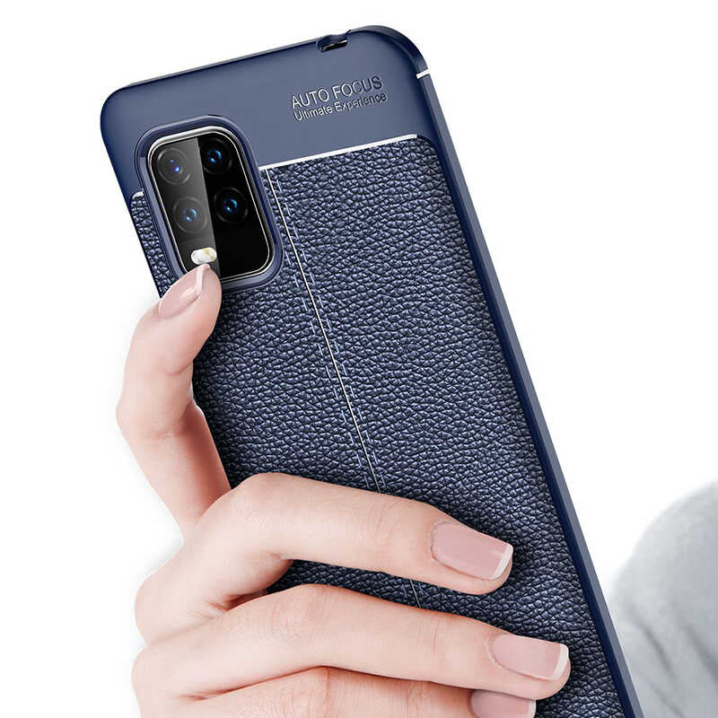 Xiaomi Mi 10 Lite Kılıf Zore Niss Silikon Kapak Siyah