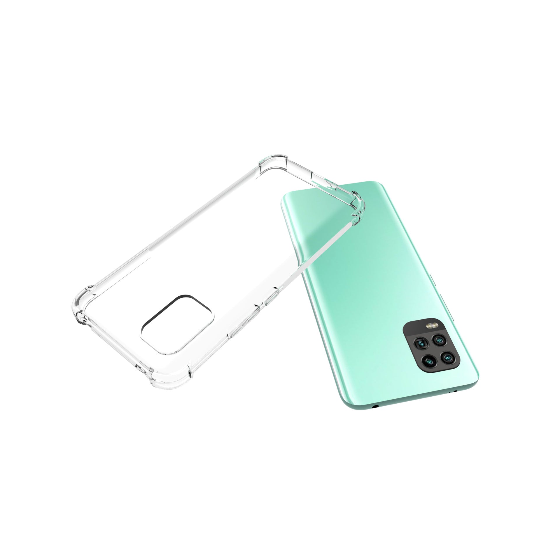 Xiaomi Mi 10 Lite Kılıf Zore Nitro Anti Shock Silikon Renksiz