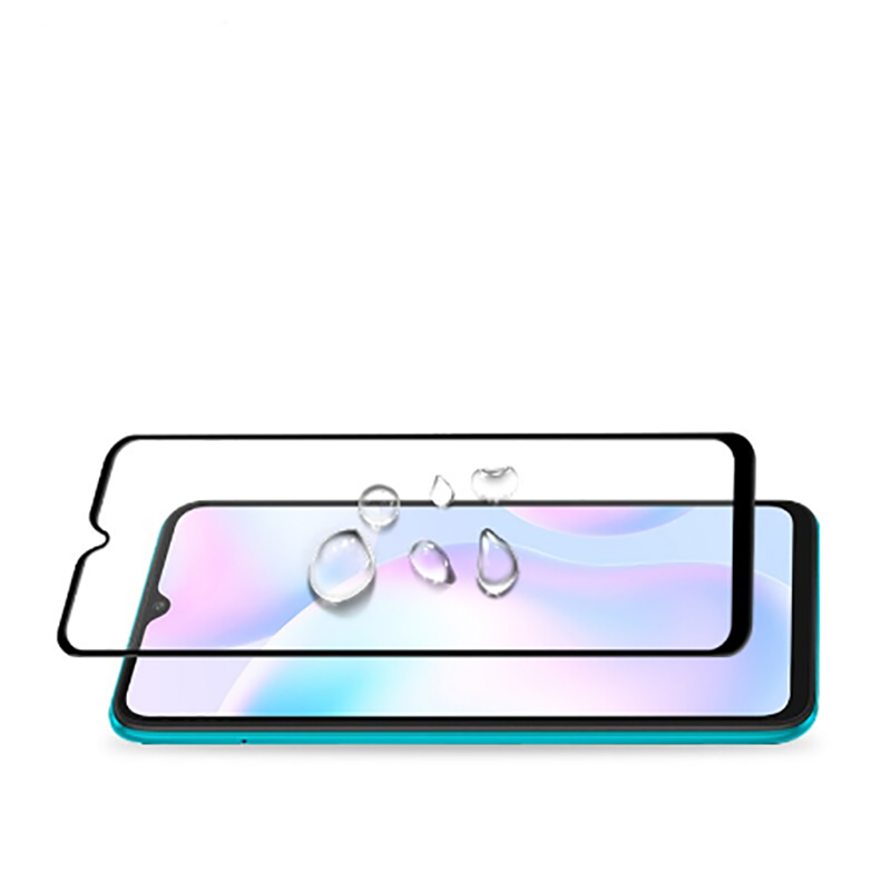 Xiaomi Mi 10 Lite Zore Kenarları Kırılmaya Dayanıklı Cam Ekran Koruyucu Siyah