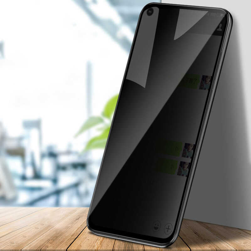 Xiaomi Mi 10T 5G Davin 5D Privacy Cam Ekran Koruyucu Siyah
