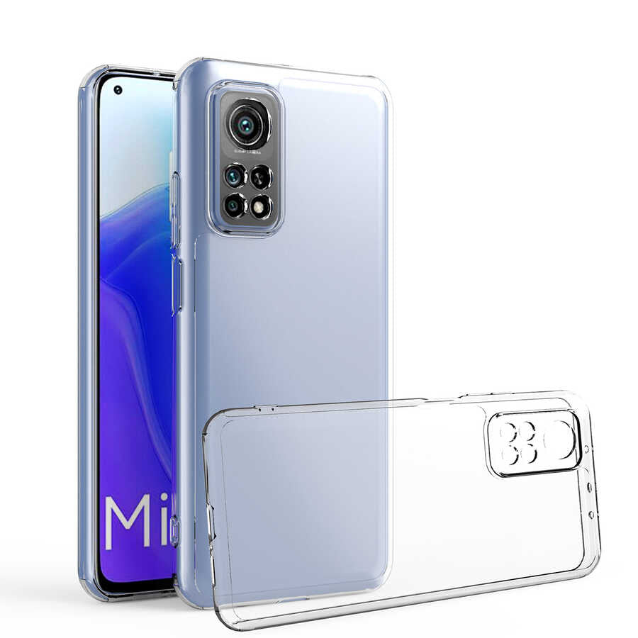Xiaomi Mi 10T 5G Kılıf Zore Kamera Korumalı Süper Silikon Kapak Renksiz