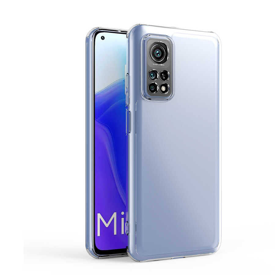 Xiaomi Mi 10T 5G Kılıf Zore Kamera Korumalı Süper Silikon Kapak Renksiz