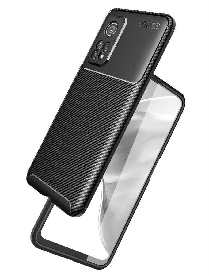 Xiaomi Mi 10T 5G Kılıf Zore Negro Silikon Kapak Siyah