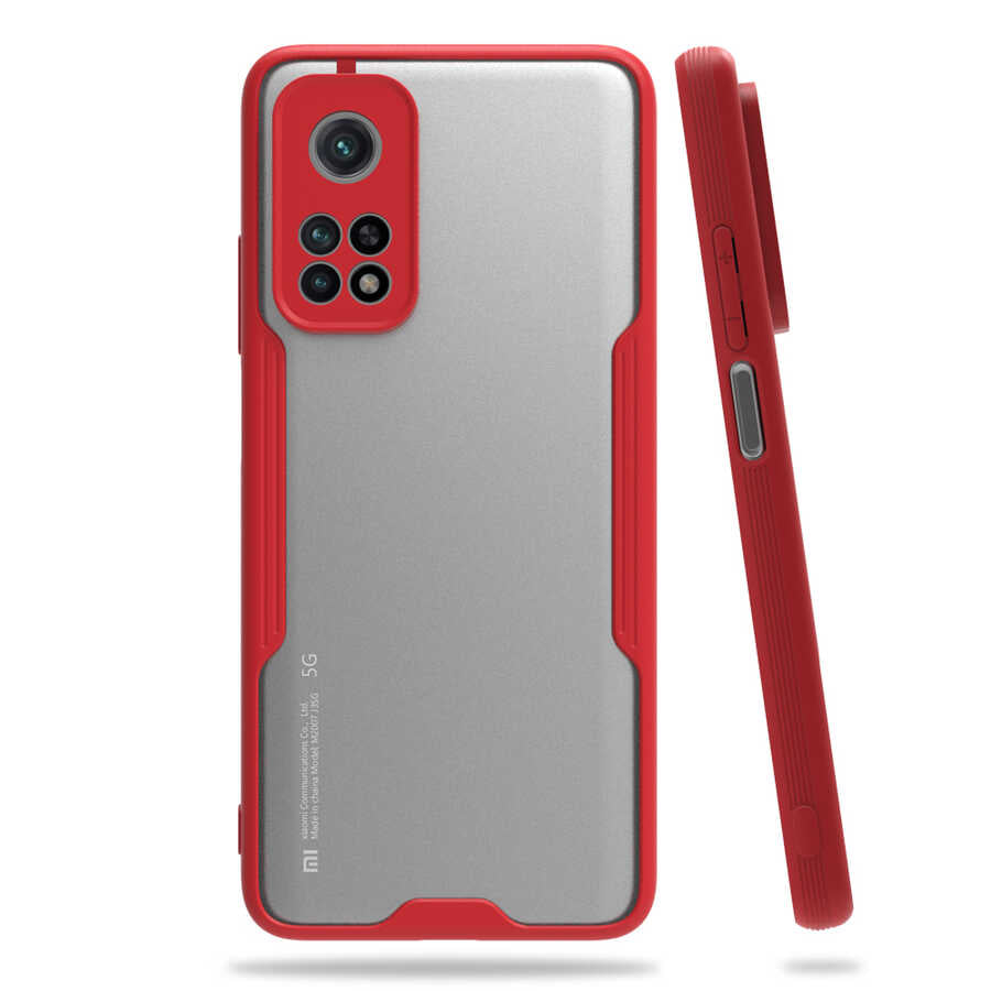 Xiaomi Mi 10T 5G Kılıf Zore Parfe Kapak Kırmızı