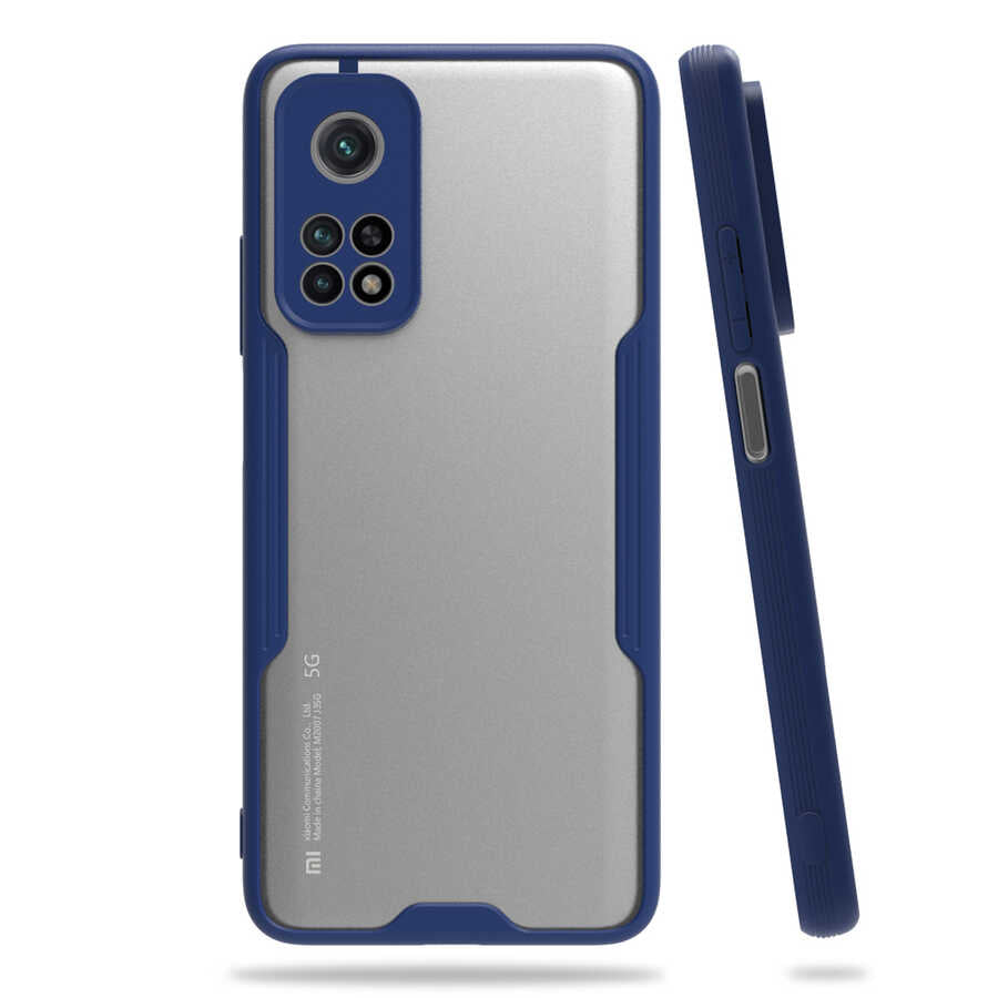 Xiaomi Mi 10T 5G Kılıf Zore Parfe Kapak Lacivert