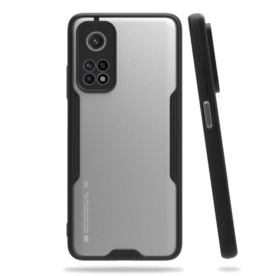 Xiaomi Mi 10T 5G Kılıf Zore Parfe Kapak Siyah