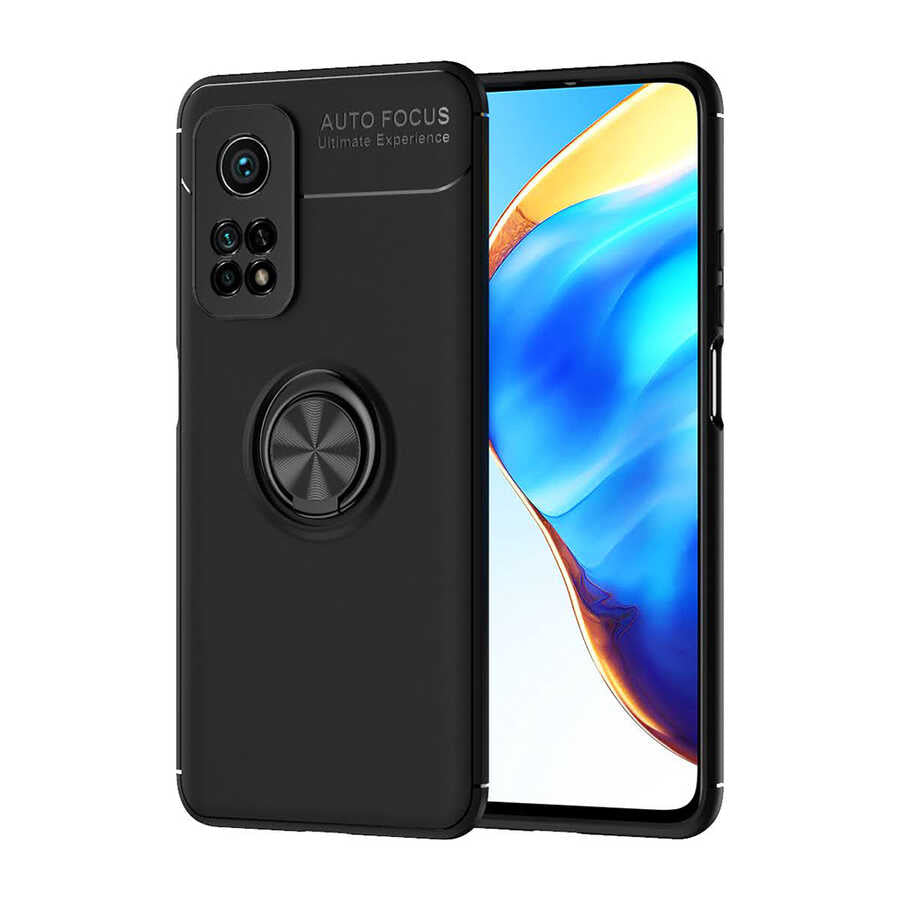 Xiaomi Mi 10T 5G Kılıf Zore Ravel Silikon Kapak Siyah