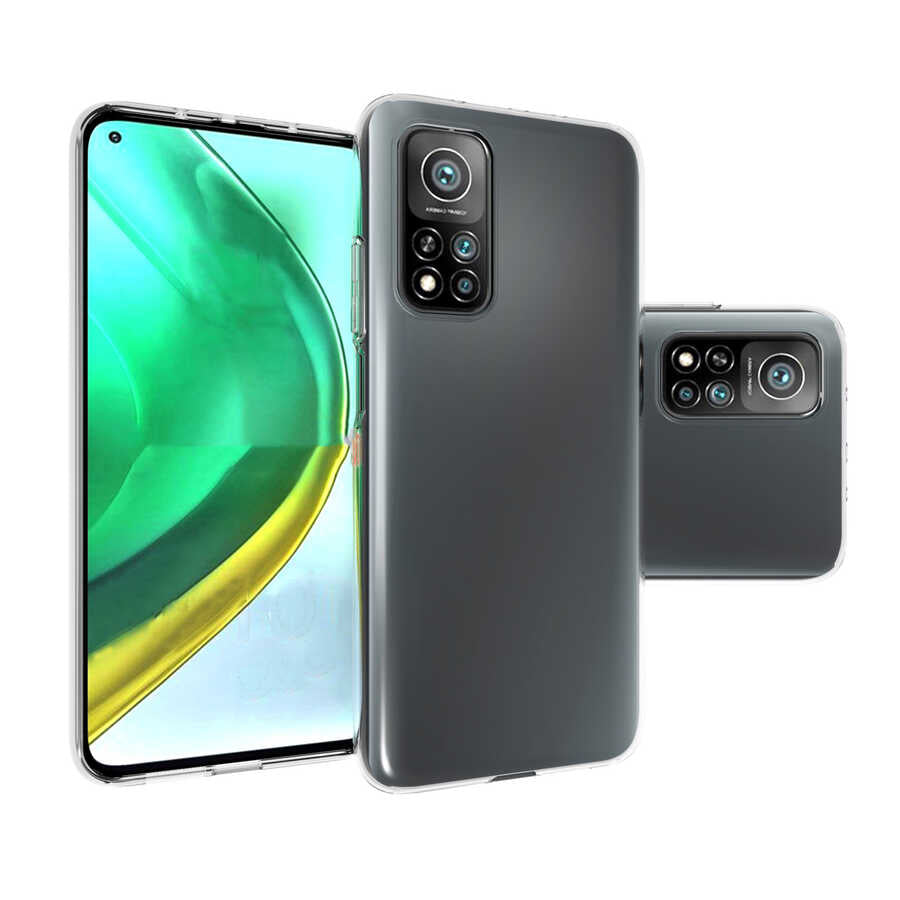 Xiaomi Mi 10T 5G Kılıf Zore Süper Silikon Kapak Renksiz