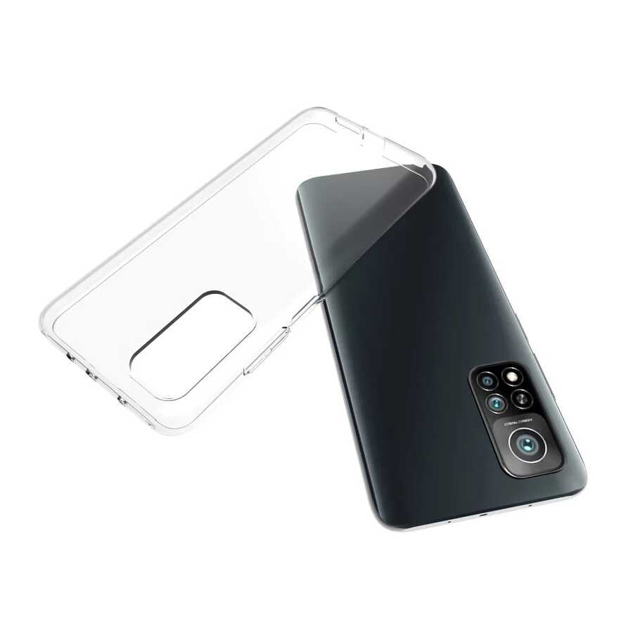 Xiaomi Mi 10T 5G Kılıf Zore Süper Silikon Kapak Renksiz
