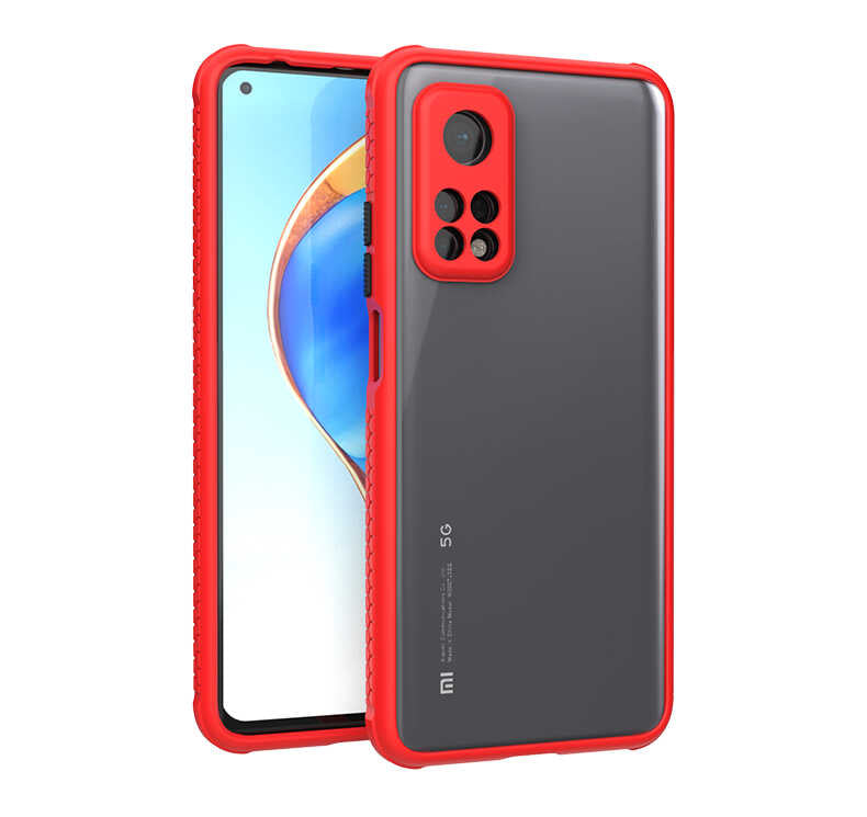 Xiaomi Mi 10T Pro 5G Kılıf Zore Kaff Kapak Kırmızı