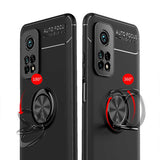 Xiaomi Mi 10T Pro 5G Kılıf Zore Ravel Silikon Kapak Siyah-Rose Gold