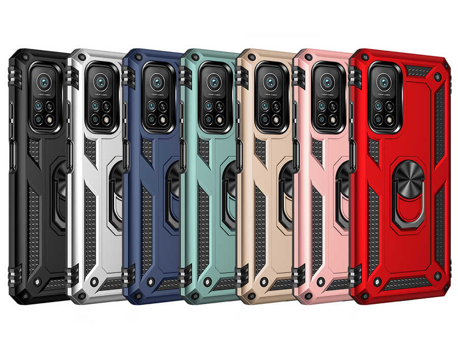 Xiaomi Mi 10T Pro 5G Kılıf Zore Vega Kapak Siyah