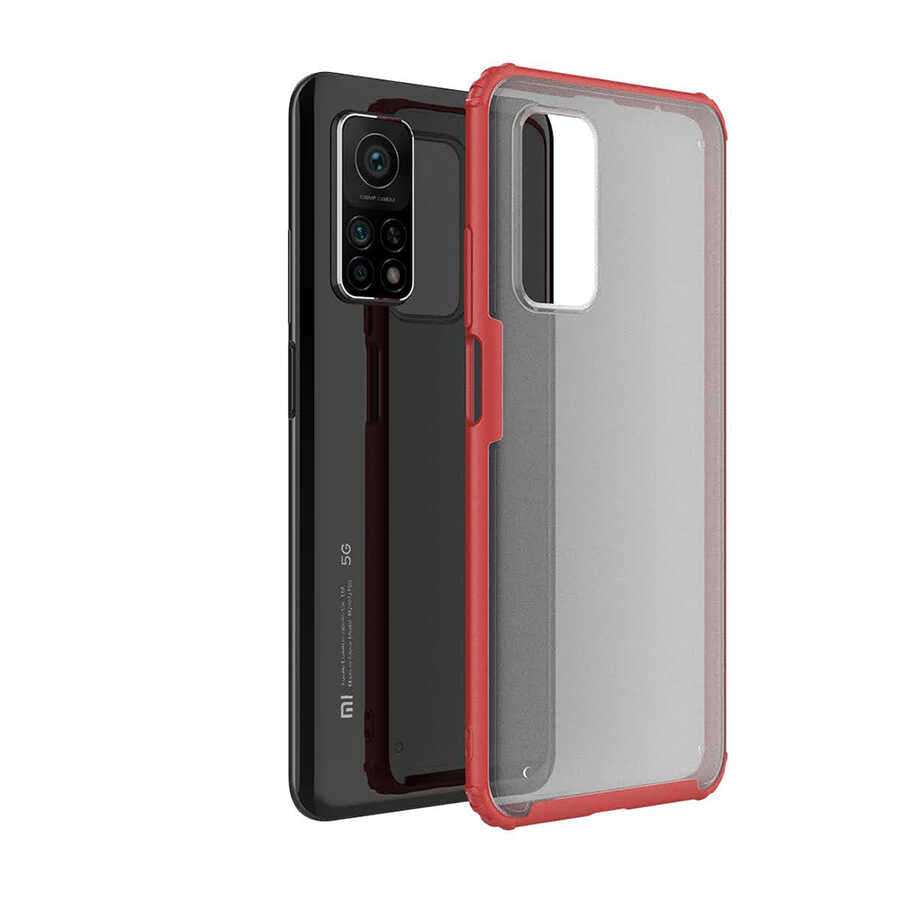 Xiaomi Mi 10T Pro 5G Kılıf Zore Volks Kapak Kırmızı