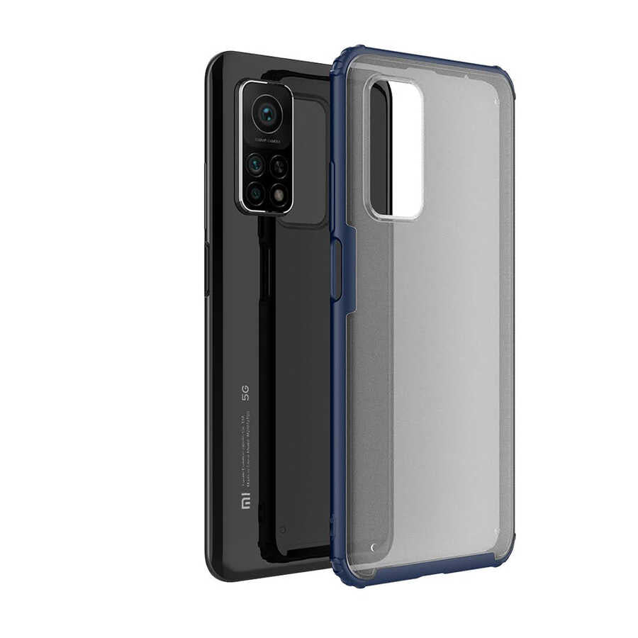 Xiaomi Mi 10T Pro 5G Kılıf Zore Volks Kapak Lacivert