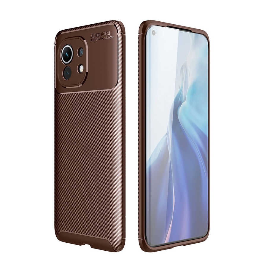 Xiaomi Mi 11 Kılıf Zore Negro Silikon Kapak Siyah