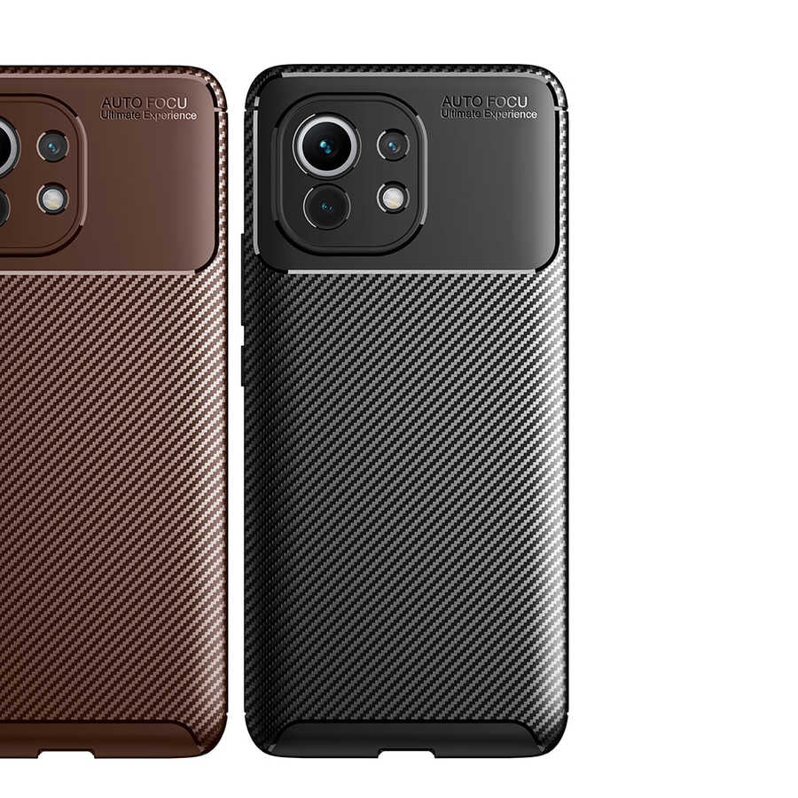Xiaomi Mi 11 Kılıf Zore Negro Silikon Kapak Siyah