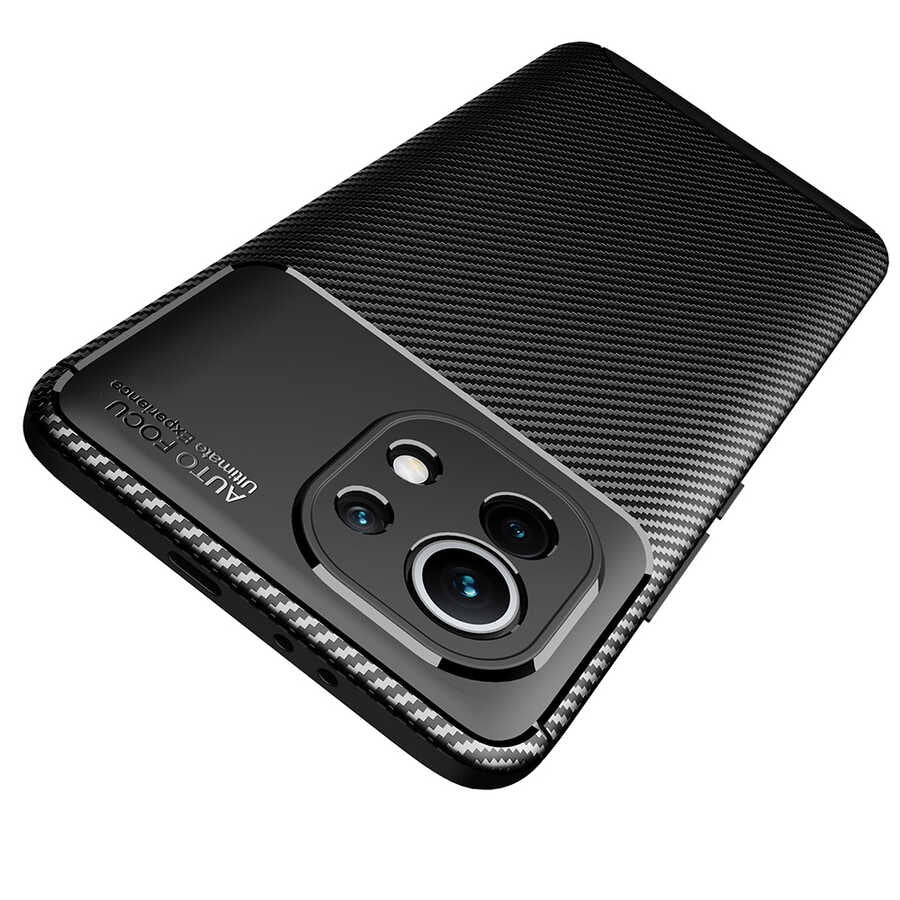 Xiaomi Mi 11 Kılıf Zore Negro Silikon Kapak Siyah