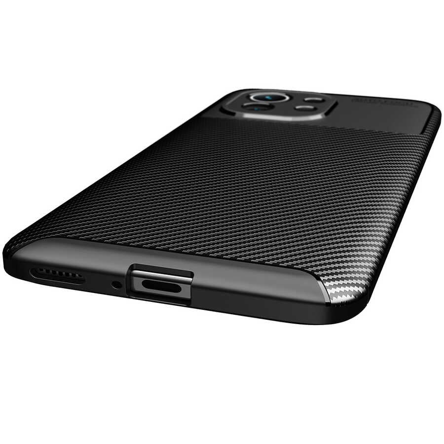 Xiaomi Mi 11 Kılıf Zore Negro Silikon Kapak Lacivert