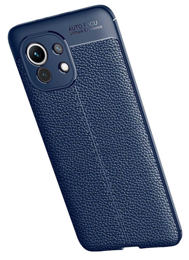 Xiaomi Mi 11 Kılıf Zore Niss Silikon Kapak Lacivert