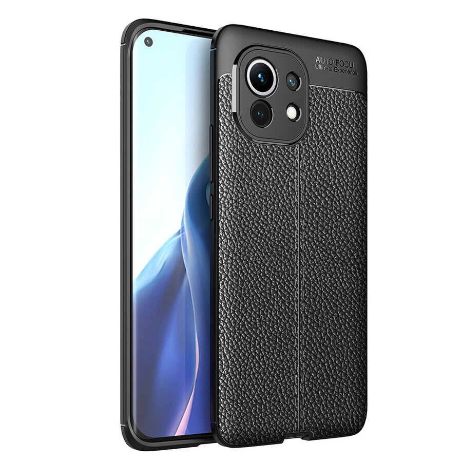 Xiaomi Mi 11 Kılıf Zore Niss Silikon Kapak Siyah