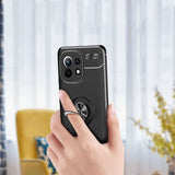 Xiaomi Mi 11 Kılıf Zore Ravel Silikon Kapak Siyah-Kırmızı