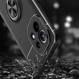 Xiaomi Mi 11 Kılıf Zore Ravel Silikon Kapak Siyah-Kırmızı
