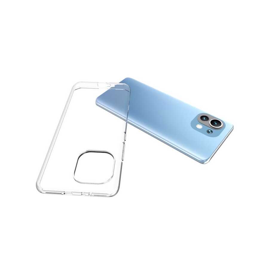 Xiaomi Mi 11 Kılıf Zore Süper Silikon Kapak Renksiz