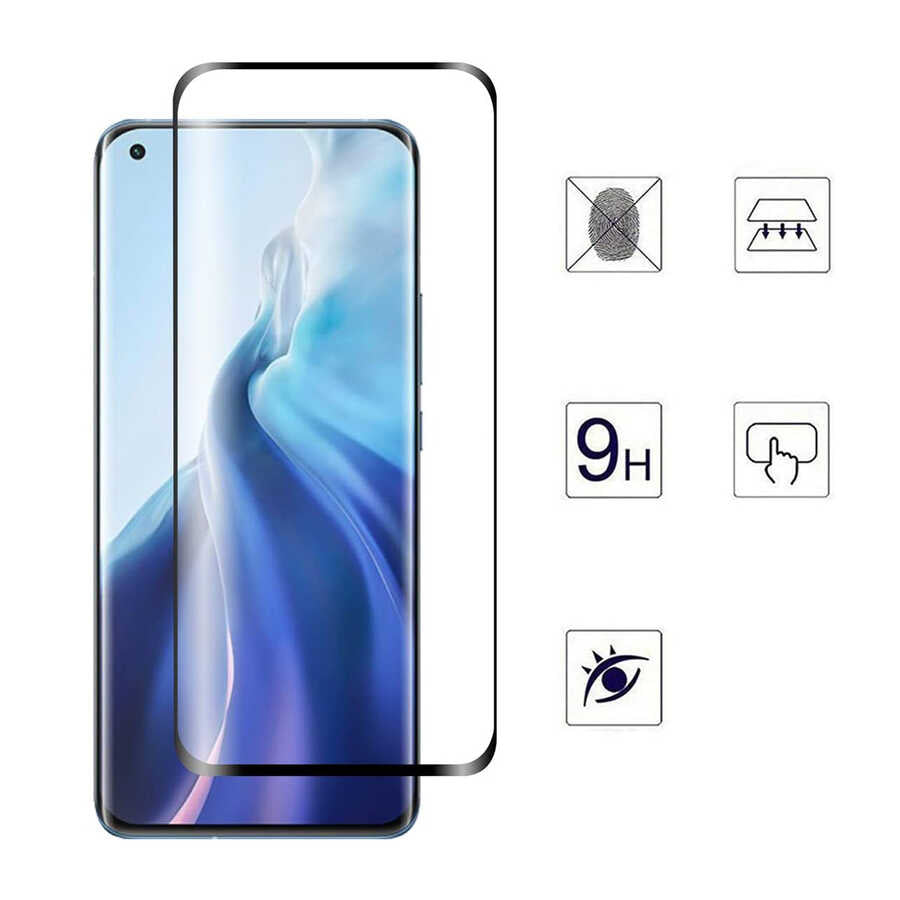 Xiaomi Mi 11 Lite Davin Seramik Ekran Koruyucu Siyah