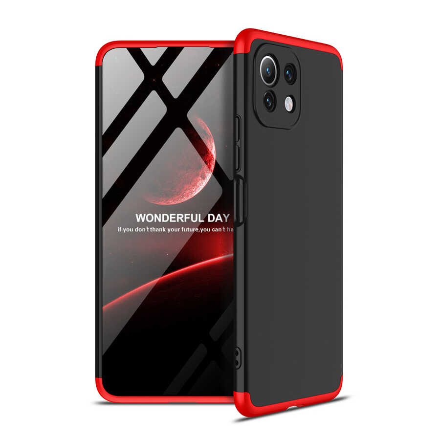 Xiaomi Mi 11 Lite Kılıf Zore Ays Kapak Siyah