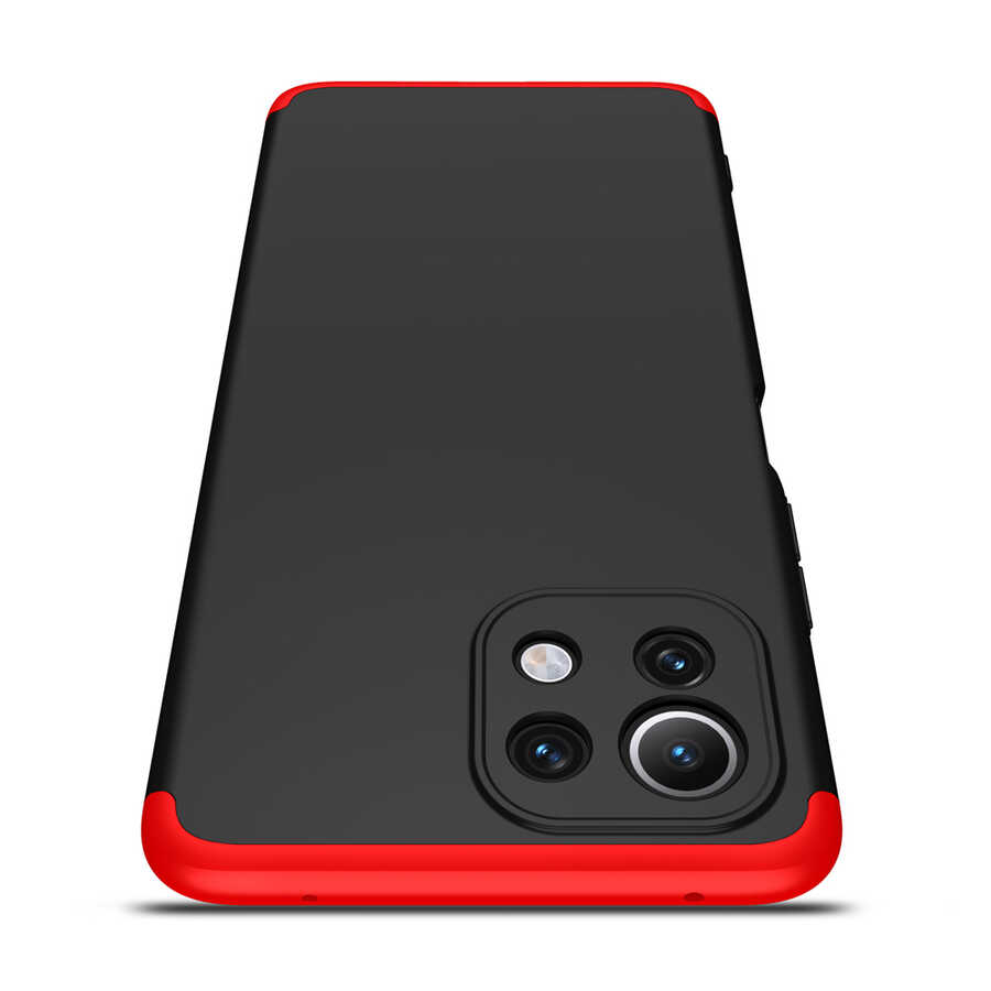 Xiaomi Mi 11 Lite Kılıf Zore Ays Kapak Siyah-Mavi