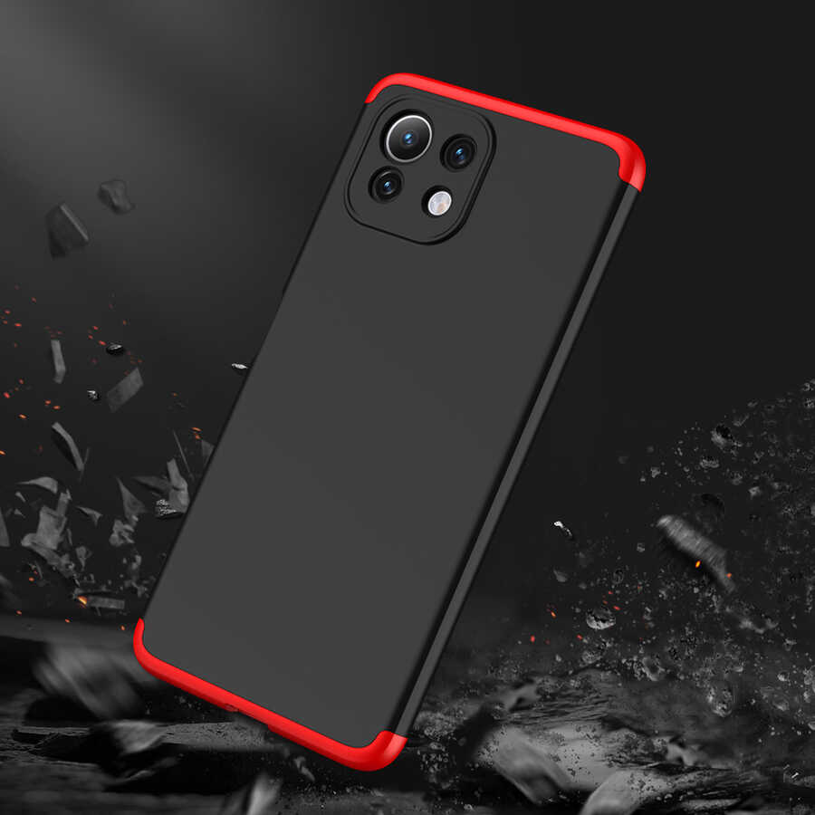 Xiaomi Mi 11 Lite Kılıf Zore Ays Kapak Siyah