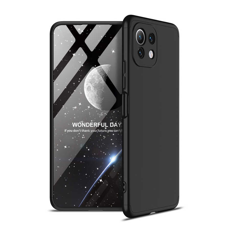 Xiaomi Mi 11 Lite Kılıf Zore Ays Kapak Siyah