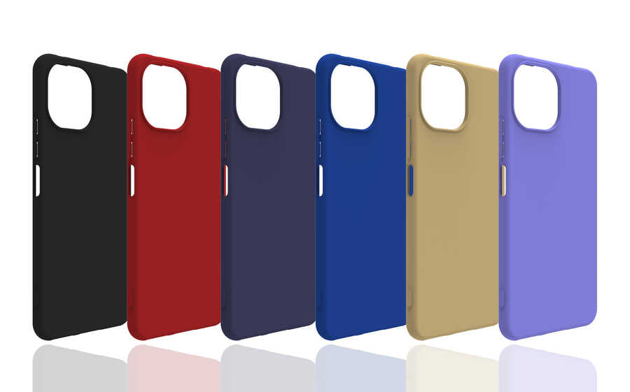 Xiaomi Mi 11 Lite Kılıf Zore Biye Silikon Siyah