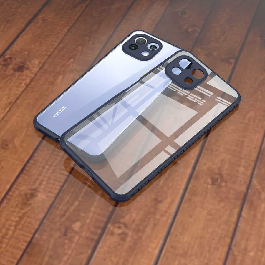 Xiaomi Mi 11 Lite Kılıf Zore Kaff Kapak Siyah