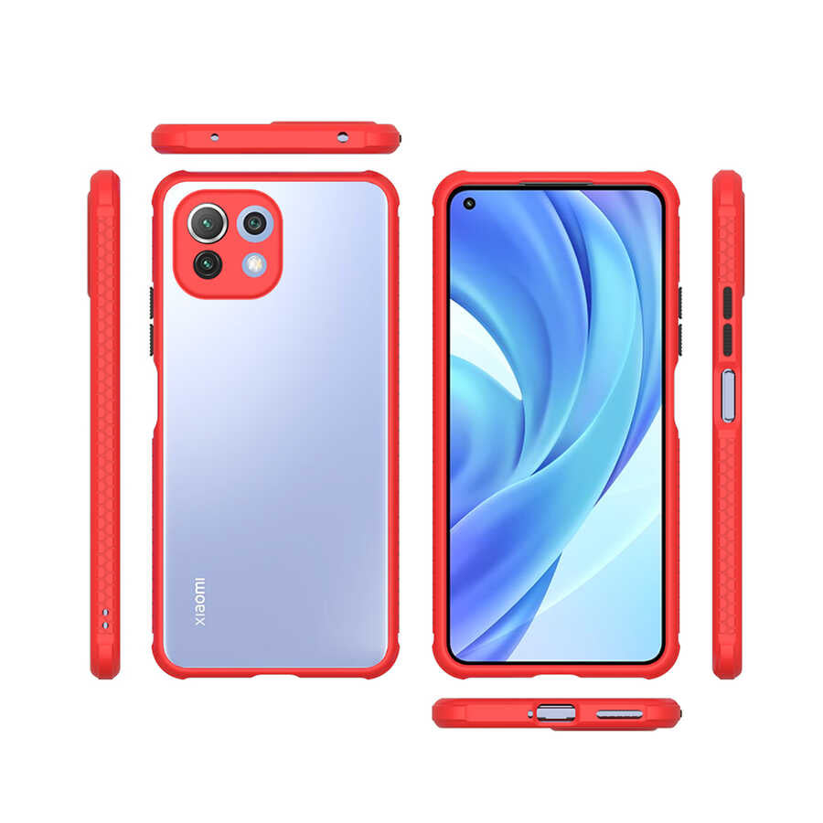 Xiaomi Mi 11 Lite Kılıf Zore Kaff Kapak Siyah