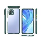 Xiaomi Mi 11 Lite Kılıf Zore Kaff Kapak Koyu Yeşil