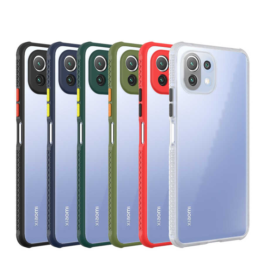 Xiaomi Mi 11 Lite Kılıf Zore Kaff Kapak Siyah