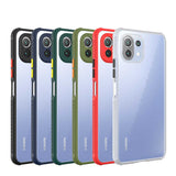 Xiaomi Mi 11 Lite Kılıf Zore Kaff Kapak Koyu Yeşil