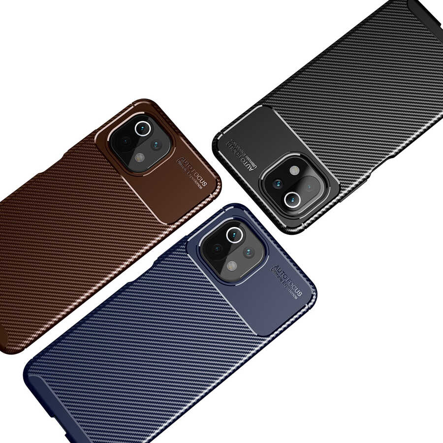 Xiaomi Mi 11 Lite Kılıf Zore Negro Silikon Kapak Siyah