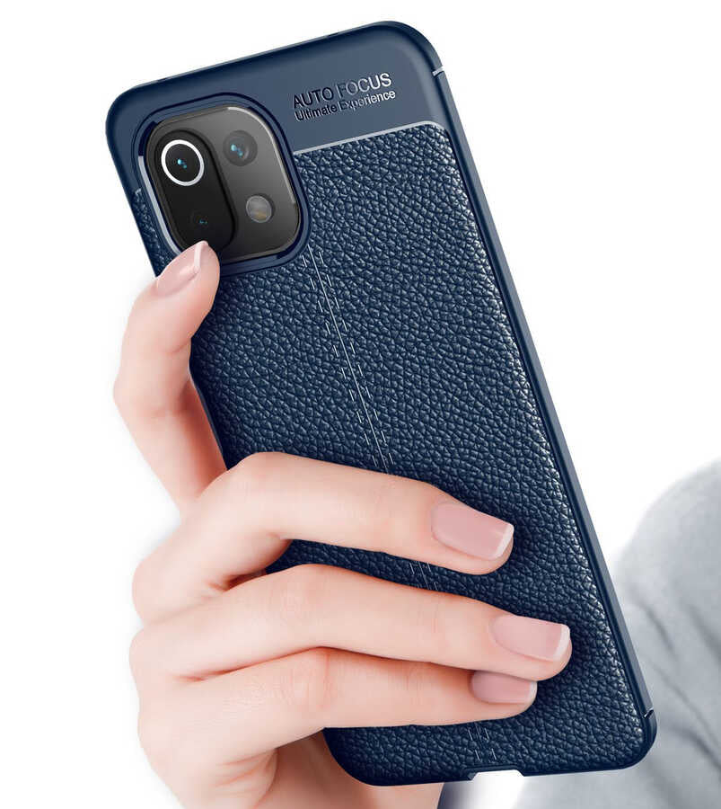 Xiaomi Mi 11 Lite Kılıf Zore Niss Silikon Kapak Siyah