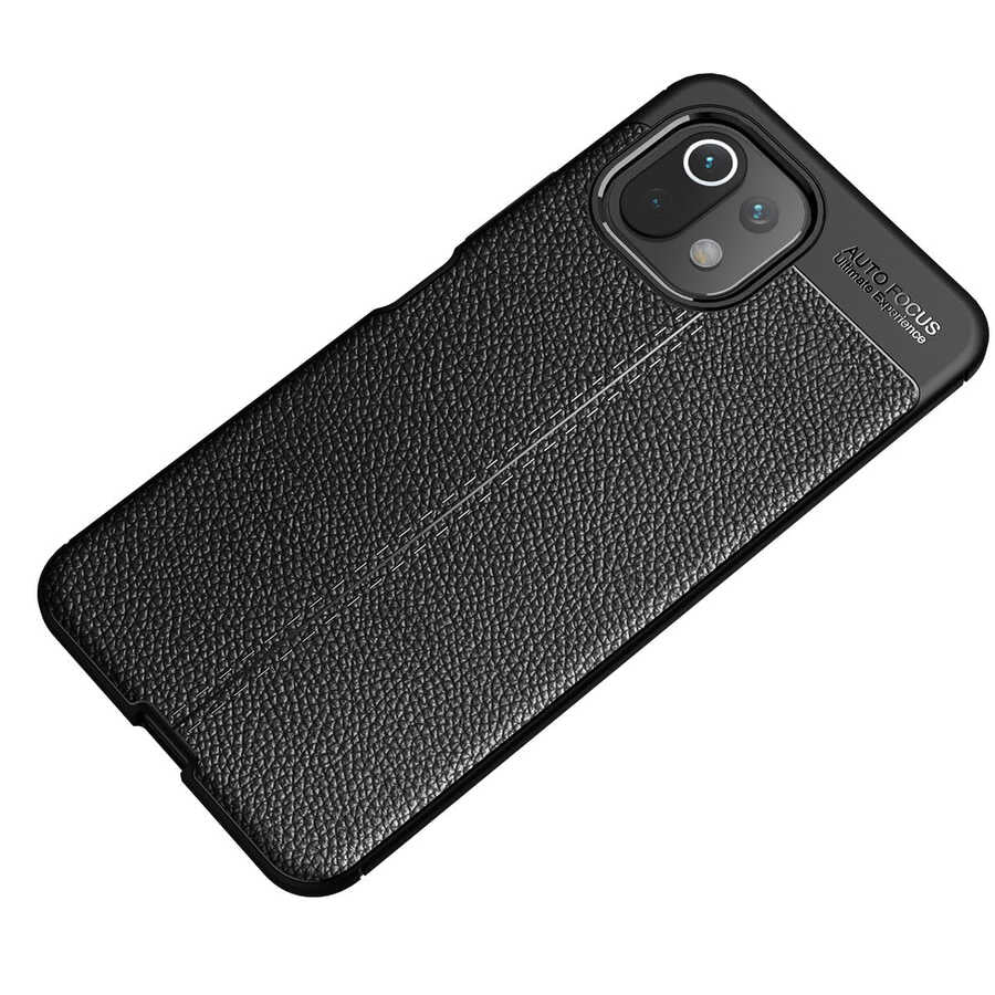 Xiaomi Mi 11 Lite Kılıf Zore Niss Silikon Kapak Siyah