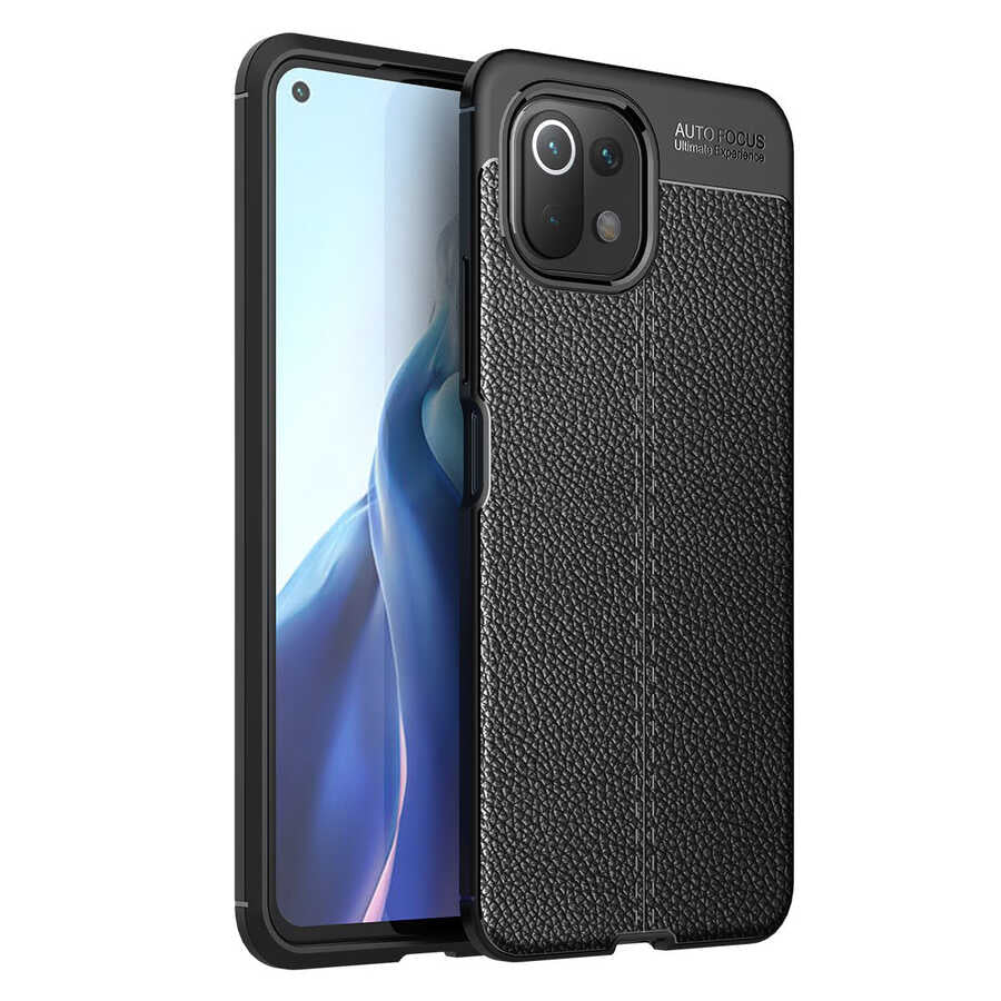 Xiaomi Mi 11 Lite Kılıf Zore Niss Silikon Kapak Siyah