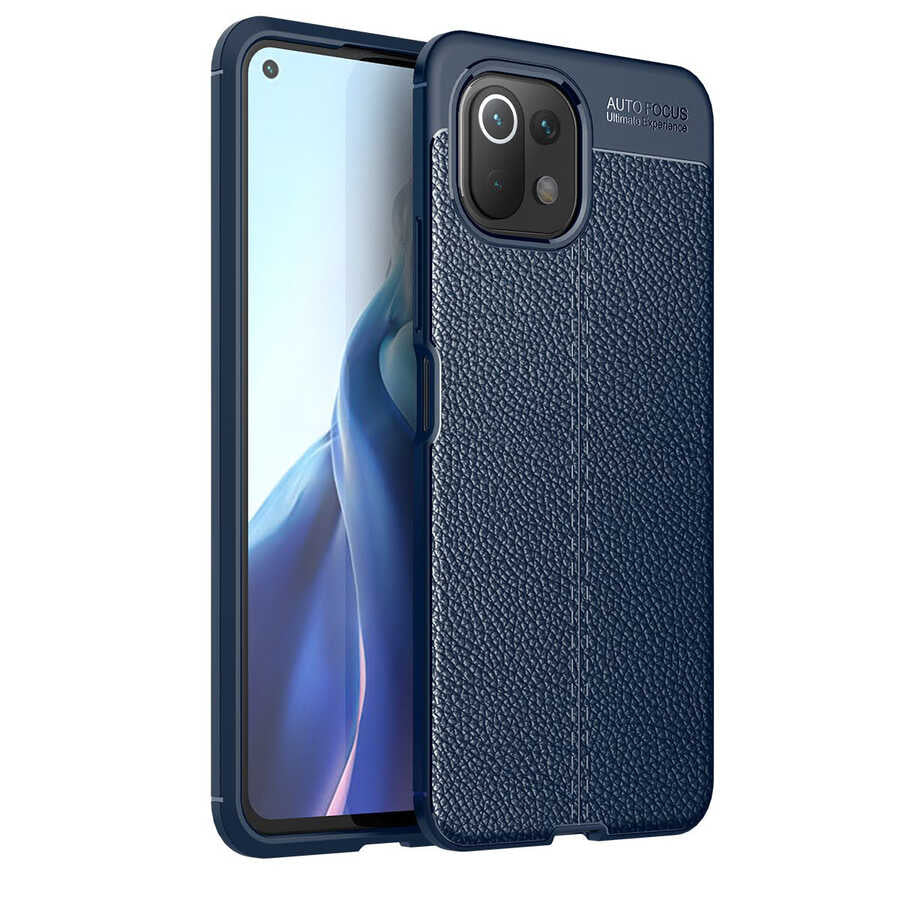 Xiaomi Mi 11 Lite Kılıf Zore Niss Silikon Kapak Lacivert