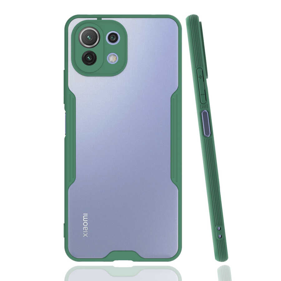 Xiaomi Mi 11 Lite Kılıf Zore Parfe Kapak Siyah
