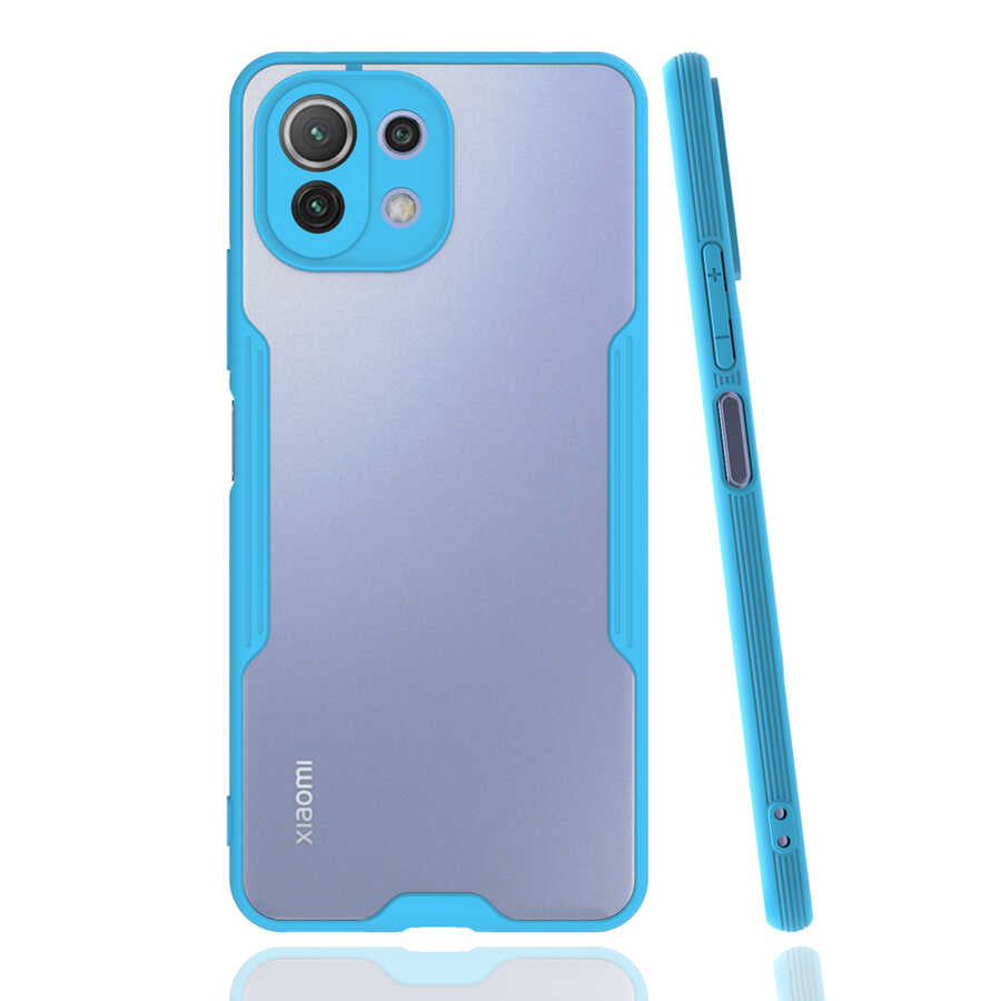 Xiaomi Mi 11 Lite Kılıf Zore Parfe Kapak Mavi